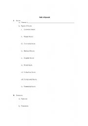 English Worksheet: Parts of Speech