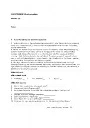 English worksheet: opportunities 