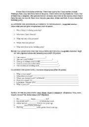 English worksheet: revision