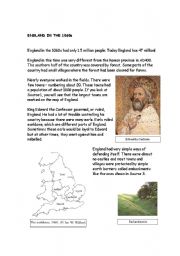 English Worksheet: Medieval England : England in 1066