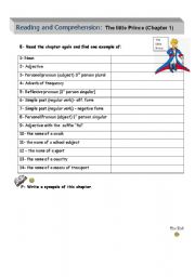 English Worksheet: the little prince