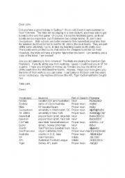 English Worksheet: Letter to a Friend