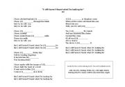 English Worksheet: Listening Cloze Activity with U2 song