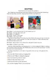 English worksheet: Shopping