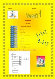 English Worksheet: Numbers 1 - 10