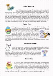 English Worksheet: Easter in UK