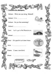 English worksheet: function