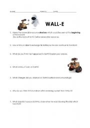 English worksheet: WALL-E