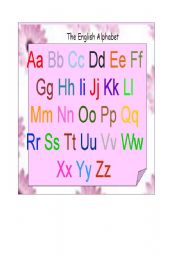 English Worksheet: English alphabet