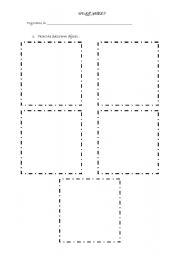 English Worksheet: school objects cut objects