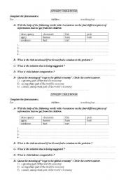 English Worksheet: Stolen childhood