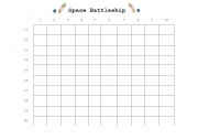 English worksheet: Space Battleship - Numbers 1-20