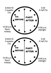 English Worksheet: Time telling