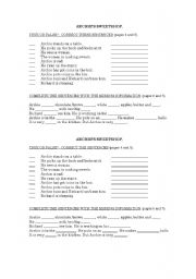 English Worksheet: Archies Sweet Shop