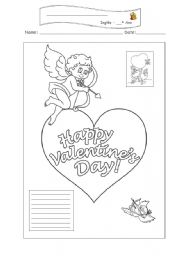 English Worksheet: Valentines day