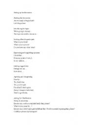 English Worksheet: matching exercise for group discussion