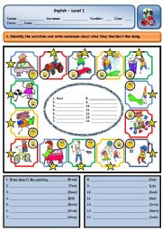 English Worksheet: EXPRESSING LIKES AND DISLIKES