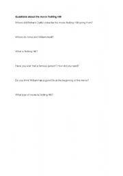 English worksheet: Notting Hill Description - questions about text on plot 4/5