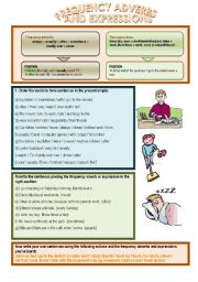 English Worksheet: Frequency adverbs and expressions