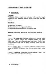 English Worksheet: TWO LESSON PLANS FOR PRIMARY