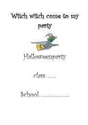 English worksheet: Our classbook after the book: Witch witch come to my party