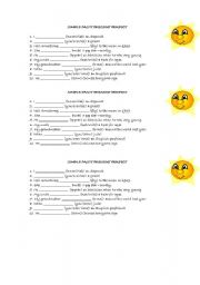 English Worksheet: Present Perfect Versus Simple Past