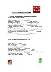 English Worksheet: Comparisons