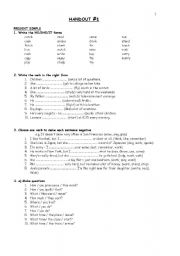 English Worksheet: Present Simple