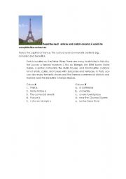 English Worksheet: Reading comprehension