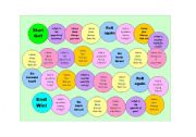 English Worksheet: General Vocabulary Board Game