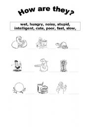 English worksheet: Adjectives