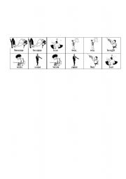 English Worksheet: irregular  verbs dominoes 1