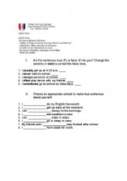 English worksheet: quiz