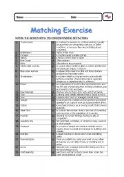 Matching Exercise - Jobs