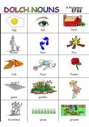 Pictionary DOLCH NOUNS Part 2