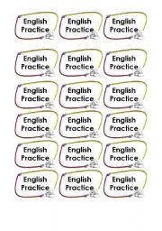 English Practice Cards