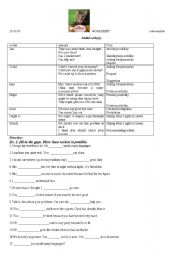 English Worksheet: modal verbs