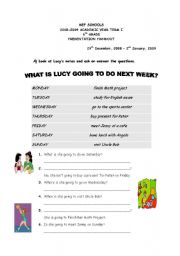 English worksheet: future tense