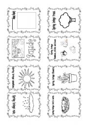 English Worksheet: Spring mini-book