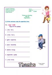 English Worksheet: superlative