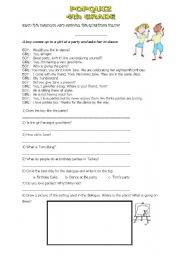 English worksheet: pop quiz