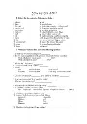 English Worksheet: Movie: 