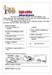 English Worksheet: small text