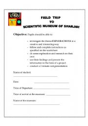 English Worksheet: Inventions field trip