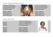 English Worksheet: God save the Queen - uks national anthem