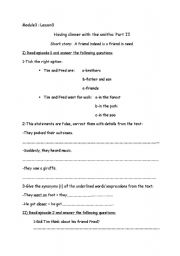 English Worksheet: Module1