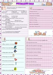 English Worksheet: POSSESSIVE CASE