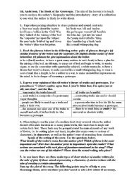 English worksheet: Sh. Anderson. The Book of the Grotesque. 