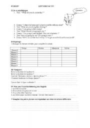 English Worksheet: LETS RECAP ! THE PRESENT CONTINUOUS TENSE