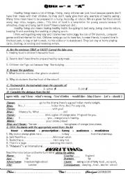 English Worksheet: two ready -made quizzes